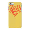 love heart outline valentine's day iPhone 7 Case