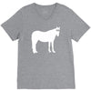 staring horse V-Neck Tee