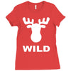 wild animal funny Ladies Fitted T-Shirt