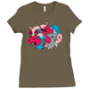 rhino splat Ladies Fitted T-Shirt