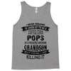 Super Cool Pops Of A Freaking Awesome Grandson Tank Top