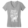 bring me the horizon wolf bones new Women's V-Neck T-Shirt