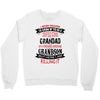 Super Cool Grandad Of A Freaking Awesome Grandson Crewneck Sweatshirt