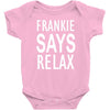 frankie says relax retro vintage Baby Bodysuit