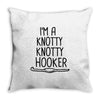 crochet knitting Throw Pillow