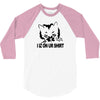 i iz on your shirt funny lolcat geek nerd tee cat s 3xl 3/4 Sleeve Shirt