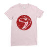 Red Dinosaur Ladies Fitted T-Shirt