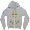 anchored faith Zipper Hoodie