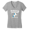 believe in yourself (and unicorns) Women's V-Neck T-Shirt