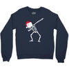 skeleton dabbing christmas Crewneck Sweatshirt