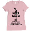keep calm and be supercalifragilisticexpialidocious t shirt mary poppi Ladies Fitted T-Shirt