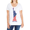 4th of july Ladies Curvy T-Shirt