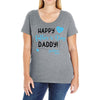 Happy First Father's Day Daddy Ladies Curvy T-Shirt