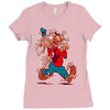 the flying spaghoofy monster Ladies Fitted T-Shirt