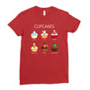 cupcakes Ladies Fitted T-Shirt