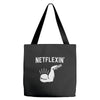 netflexin' Tote Bags