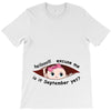 September Peeking Out Baby Girl T-Shirt