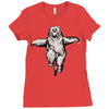 balance bear Ladies Fitted T-Shirt