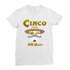cinco de mayo badass skull Ladies Fitted T-Shirt