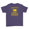 ugly sweater party beer bear funny Youth Tee