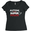 Autism Is My Super Power Women's Triblend Scoop T-shirt