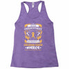 Never Underestimate the Strength of a Childhood Cancer Warrior Racerback Tank