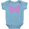 breast cancer butterfly Baby Bodysuit