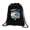made in america 2 Drawstring Bags