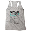 October Girl Facts Libra Racerback Tank