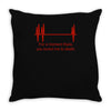 for a moment there you bored me to death Throw Pillow