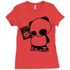 panda Ladies Fitted T-Shirt