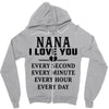 I Love You Nana Zipper Hoodie