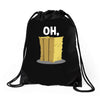 oh hay oh hey girl boy funny pun Drawstring Bags