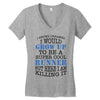 i never dreamed i would grow up to be a super cool runner but here i a Women's V-Neck T-Shirt