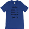 number one dad funny t shirt binary nerd geek tee s 3xl T-Shirt