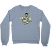 lets rock!!! black Crewneck Sweatshirt