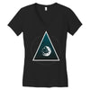 Abstract Planet Women's V-Neck T-Shirt