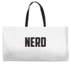 nerd (3) Weekender Totes