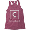 carbon based organism Racerback Tank