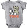 This Girl Loves Siberian Husky Baby Onesie