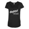 to resist drugs and violence Maternity Scoop Neck T-shirt