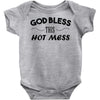 god bless this hot mess Baby Onesie