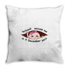 December  Peeking Out Asian Baby Girl Throw Pillow