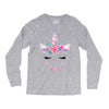 birthday unicorn family series mom Long Sleeve Shirts