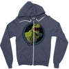big guns black backing Zipper Hoodie