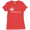 princess sticker vinyl decal die cut   girl crown car window baby wall Ladies Fitted T-Shirt