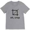 oh crop V-Neck Tee