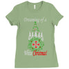 dreaming of a white christmas Ladies Fitted T-Shirt