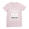 vintage made in 1958 perfectly aged a living legend Ladies Fitted T-Shirt
