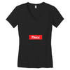 Thicc Hypebeast Women's V-Neck T-Shirt